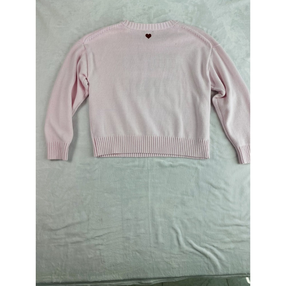 2/$30 Wild Fable Dump Him Knit Sweater Women Sz 2XL Pink Funny Sweater Spellout - Picture 11 of 13
